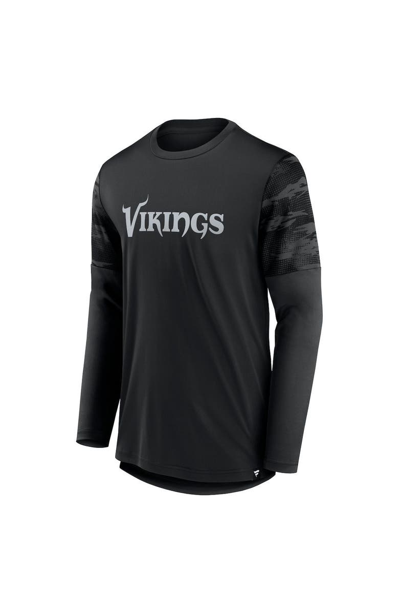 FANATICS Men's Fanatics Branded Black Minnesota Vikings Square Off Long Sleeve T-Shirt, Alternate, color, 