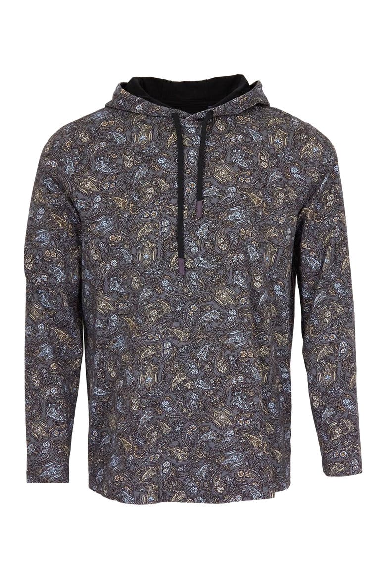 Horatio Jersey Lightweight Hoodie, Main, color, Madrid Paisley Smoke