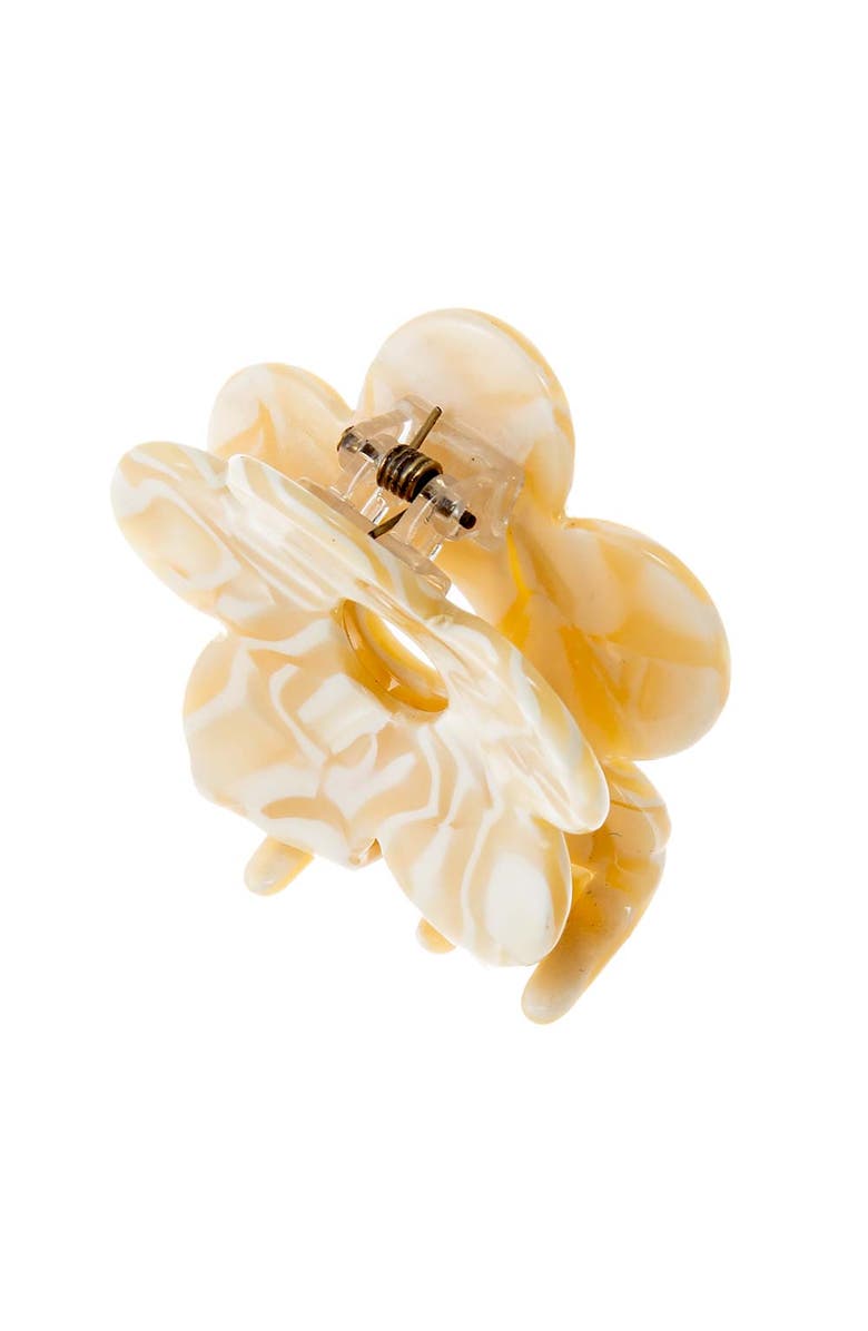 BY ADINA EDEN Small Flower Hair Claw Clip, Alternate, color, Beige