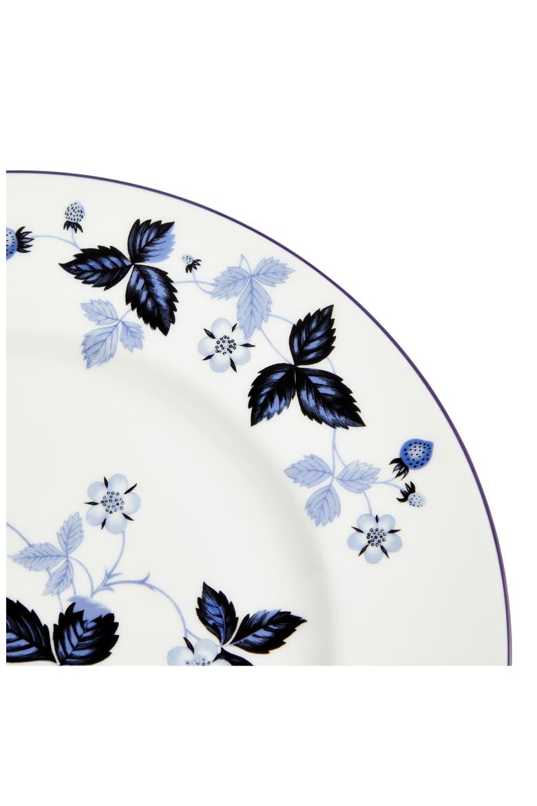 Wild Strawberry Inky Blue Bone China Dinner Plate, Alternate, color, BLUE