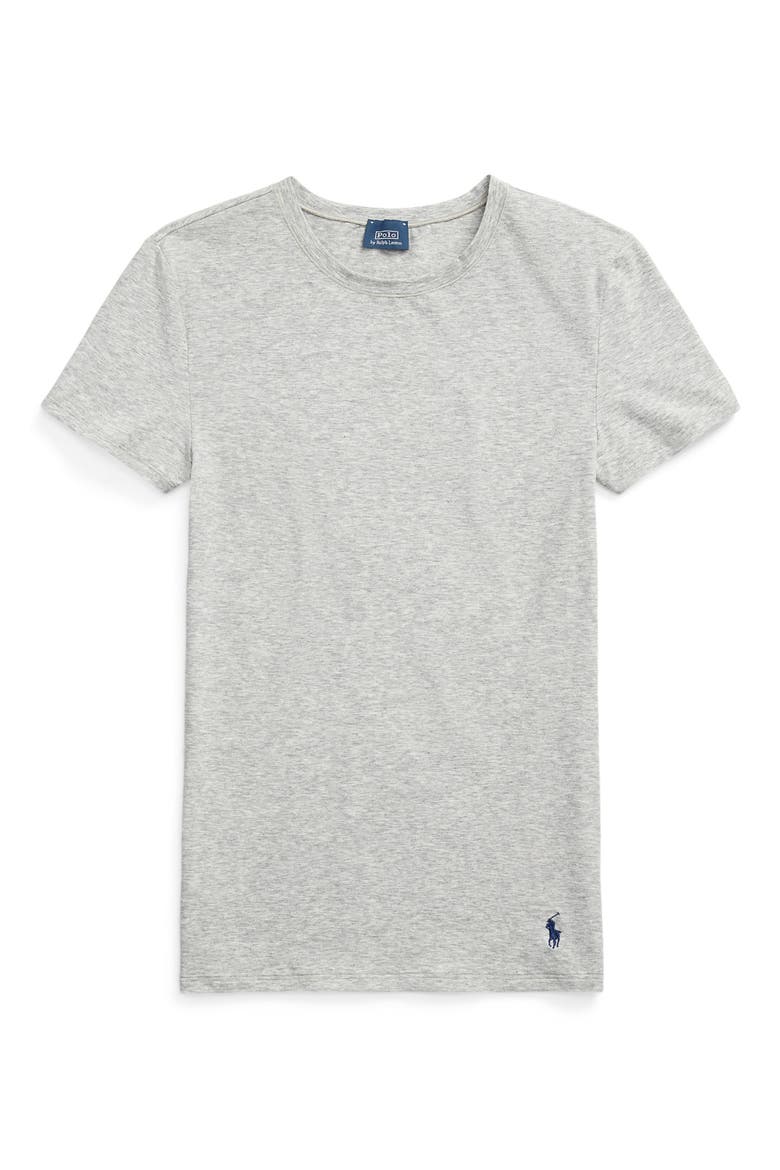Stretch Cotton T-Shirt, Alternate, color, HEATHER GREY