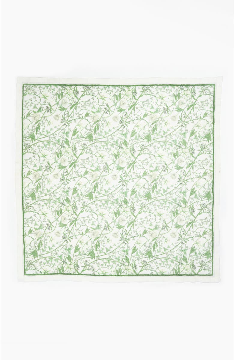 Bond & Grace Inner Garden Society Dinner Napkins - Set of Four, Alternate, color, Green