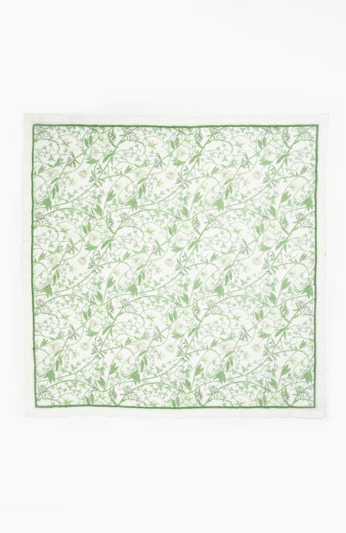 Bond & Grace Inner Garden Society Dinner Napkins In Green