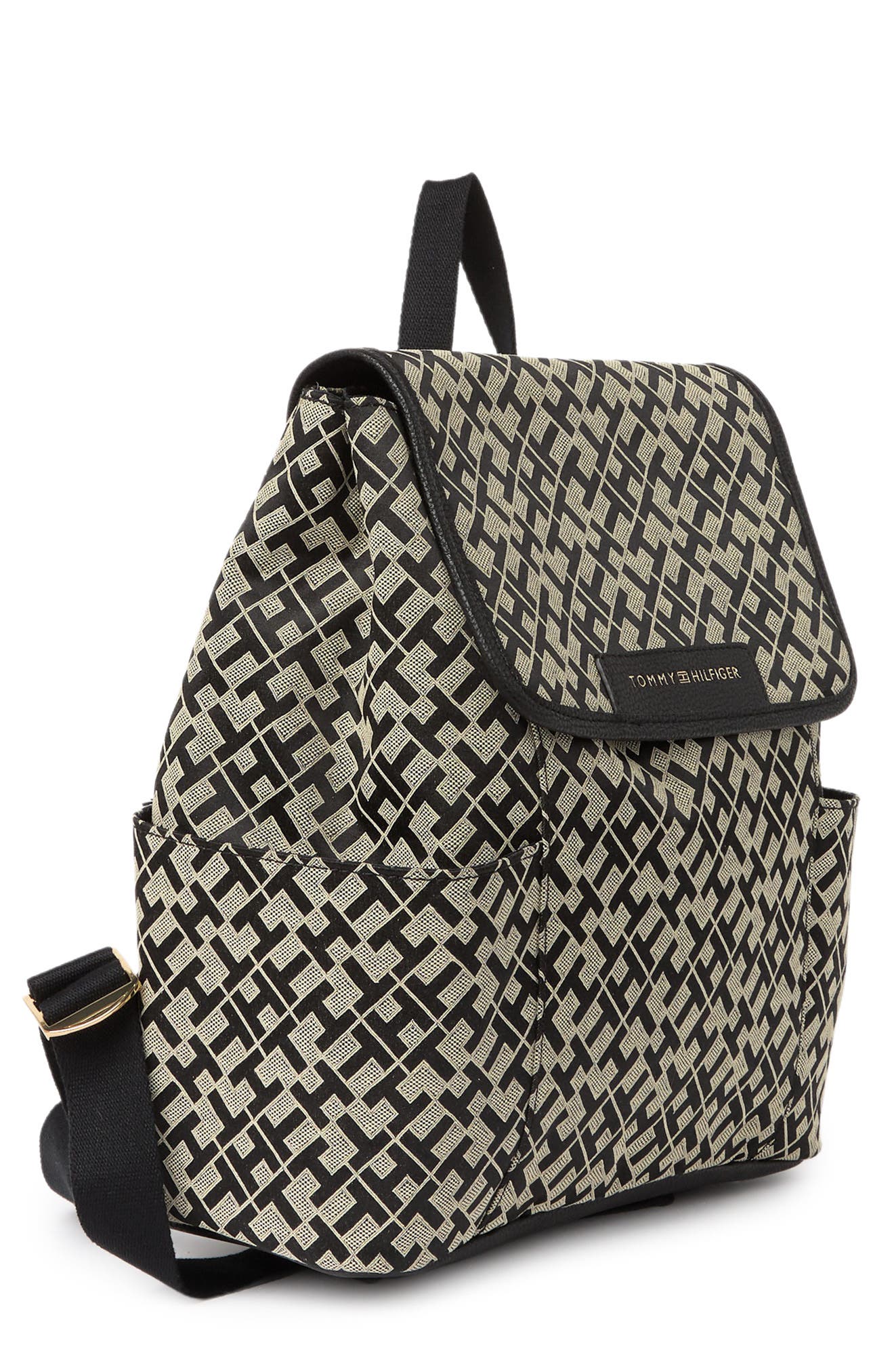 Tommy Hilfiger Layla II Flap Logo Print Backpack, Alternate, color, 