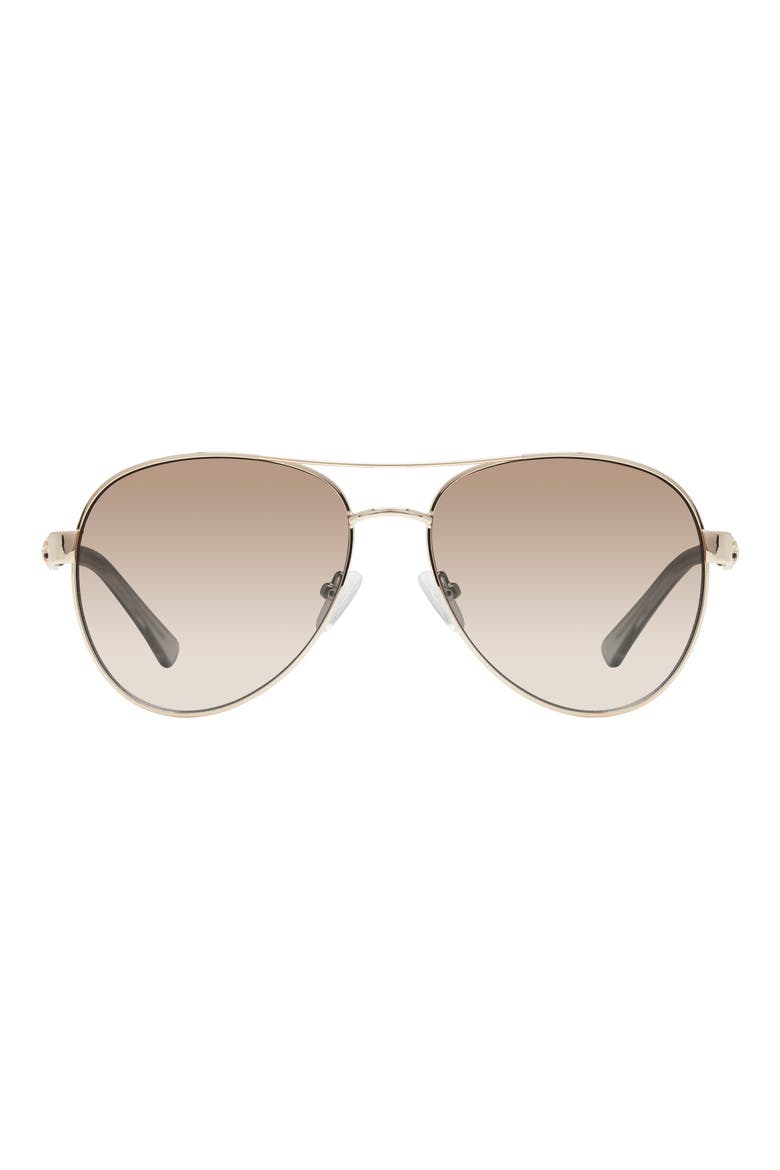 57mm Gradient Navigator Sunglasses, Main, color, GOLD/ BROWN GRADIENT