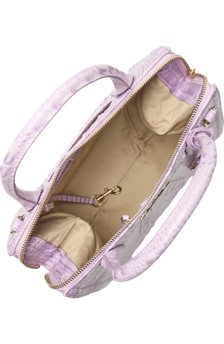 Brahmin Small Caroline Croc Embossed Leather Satchel, Alternate, color,