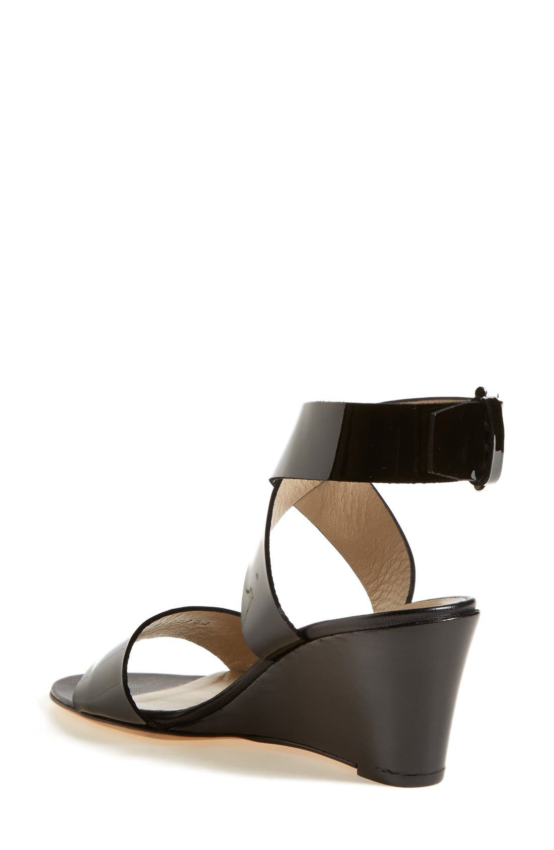 AGL Ankle Wrap Wedge Sandal, Alternate, color, 