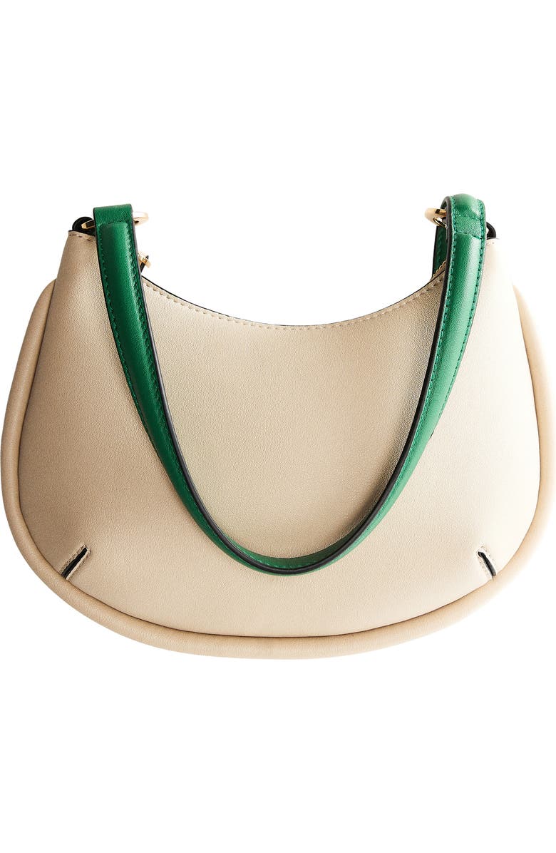MANGO Faux Leather Hobo Bag, Main, color, Off White