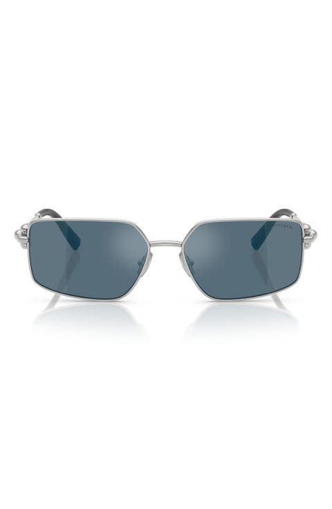 58mm Rectangular Sunglasses