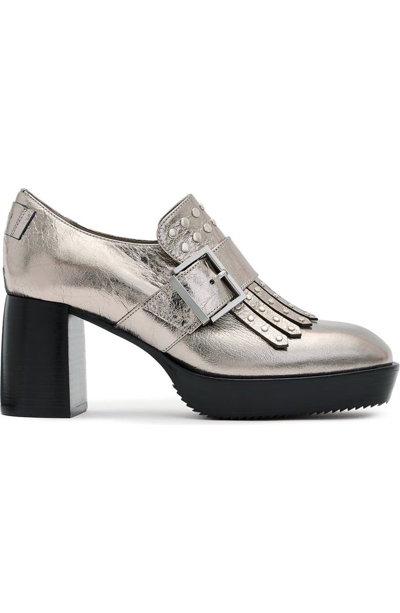 AllSaints Zia Stud Loafer, Alternate, color,