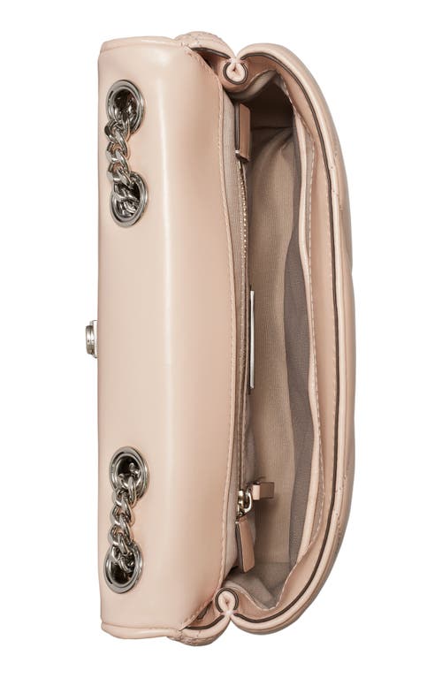 Tory Burch Small Kira Diamond Quilted Convertible Leather Shoulder Bag In Soft Pink
