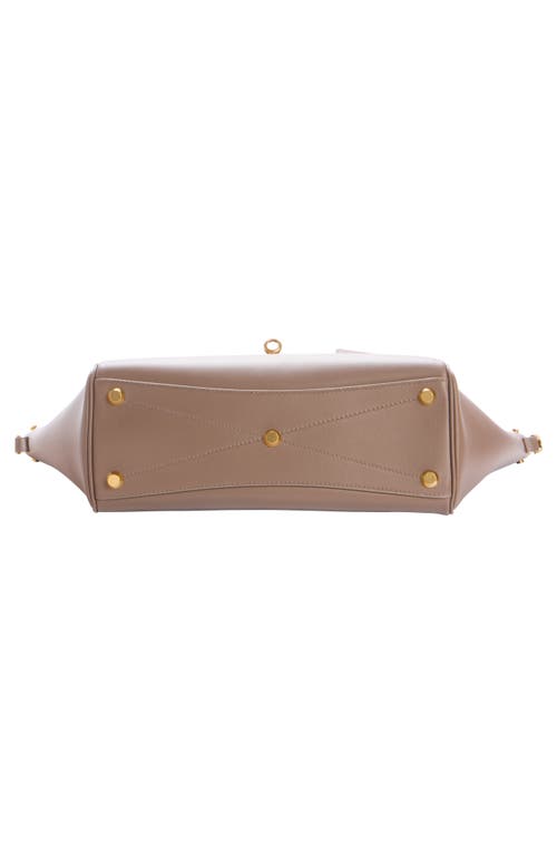 Balenciaga Small Bel Air Leather Carry All Tote In Brown