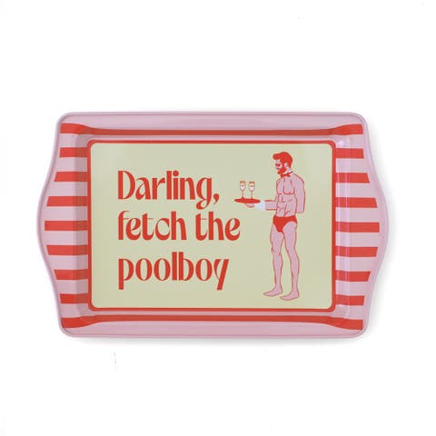 Witty Sayings Metal Trinket Trays