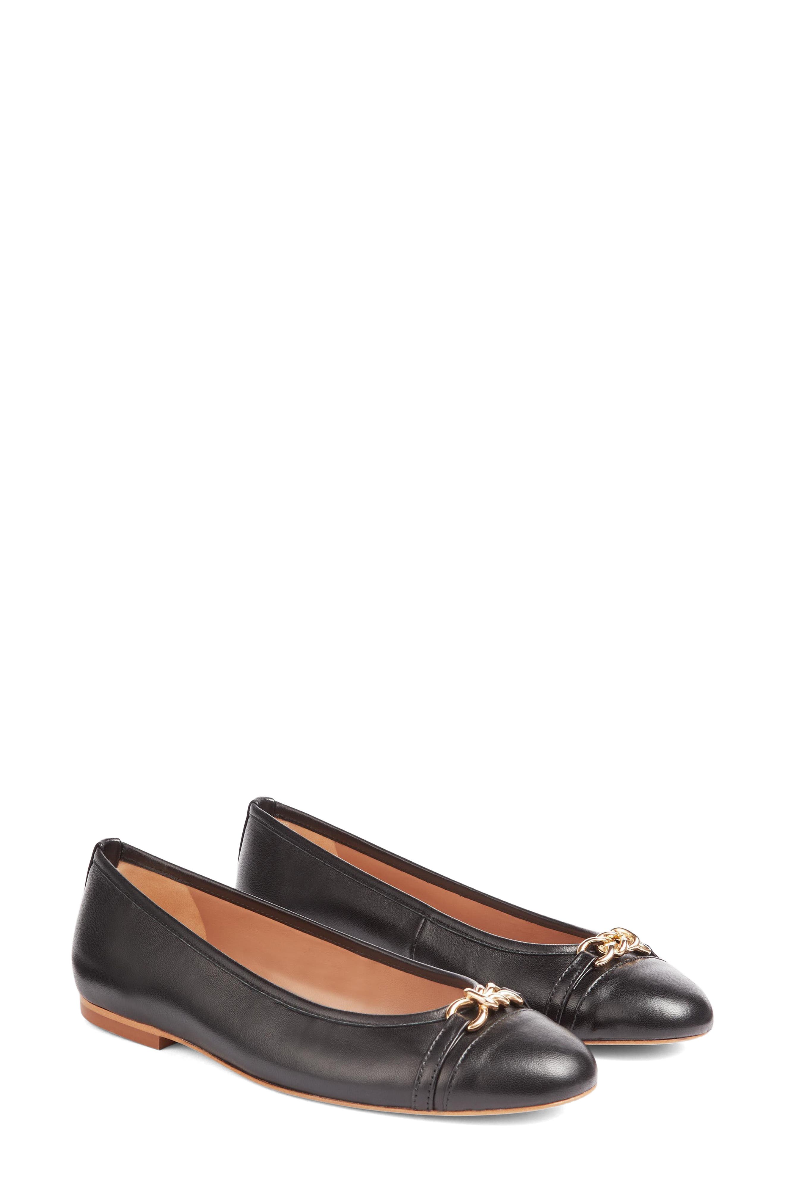 LK Bennett Brielle Cap Toe Flat, Main, color, 