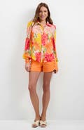 Trina Turk Monte Balloon Sleeve Top