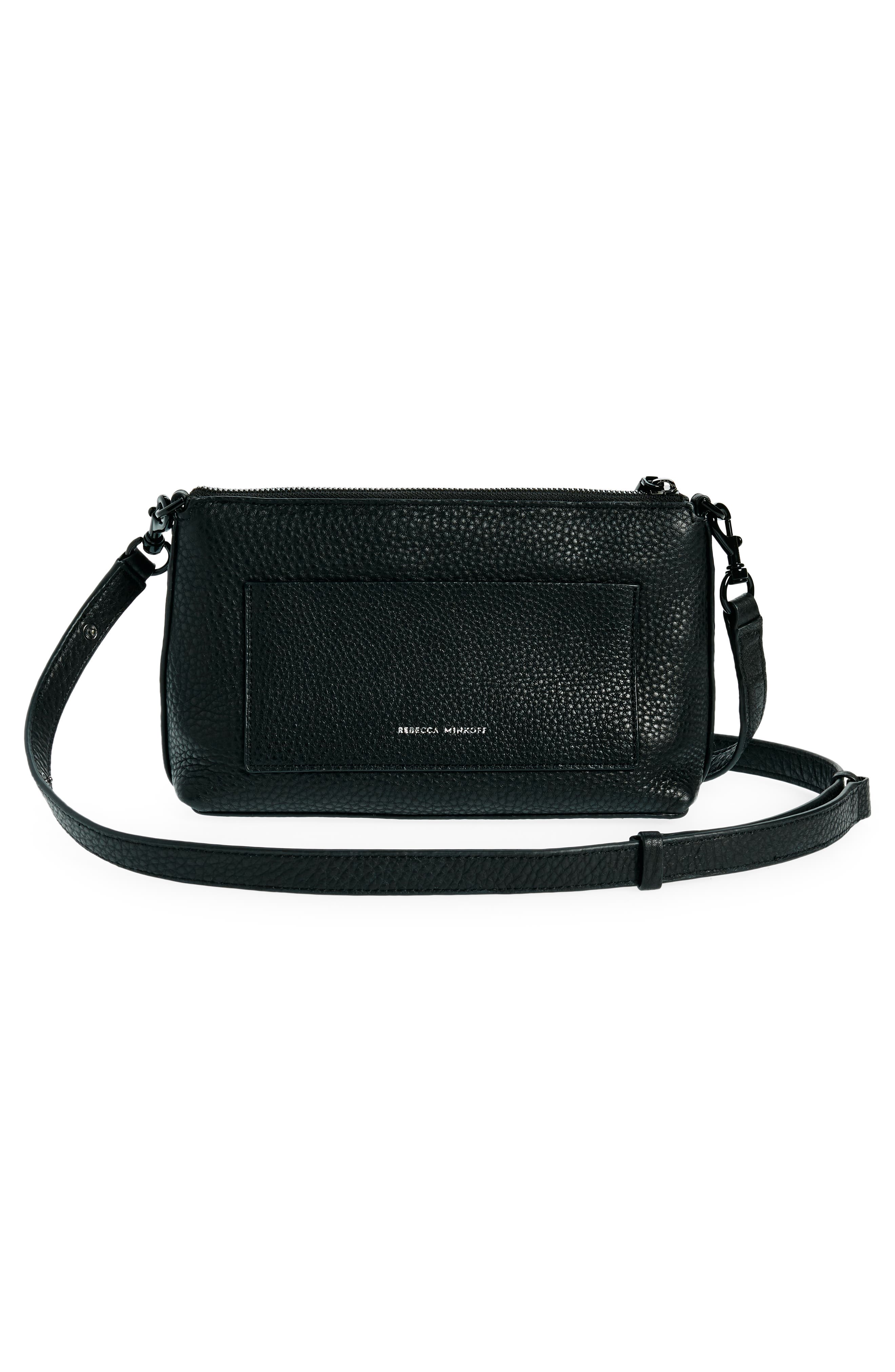 Rebecca Minkoff Darren Top Zip Leather Crossbody Bag, Alternate, color, 