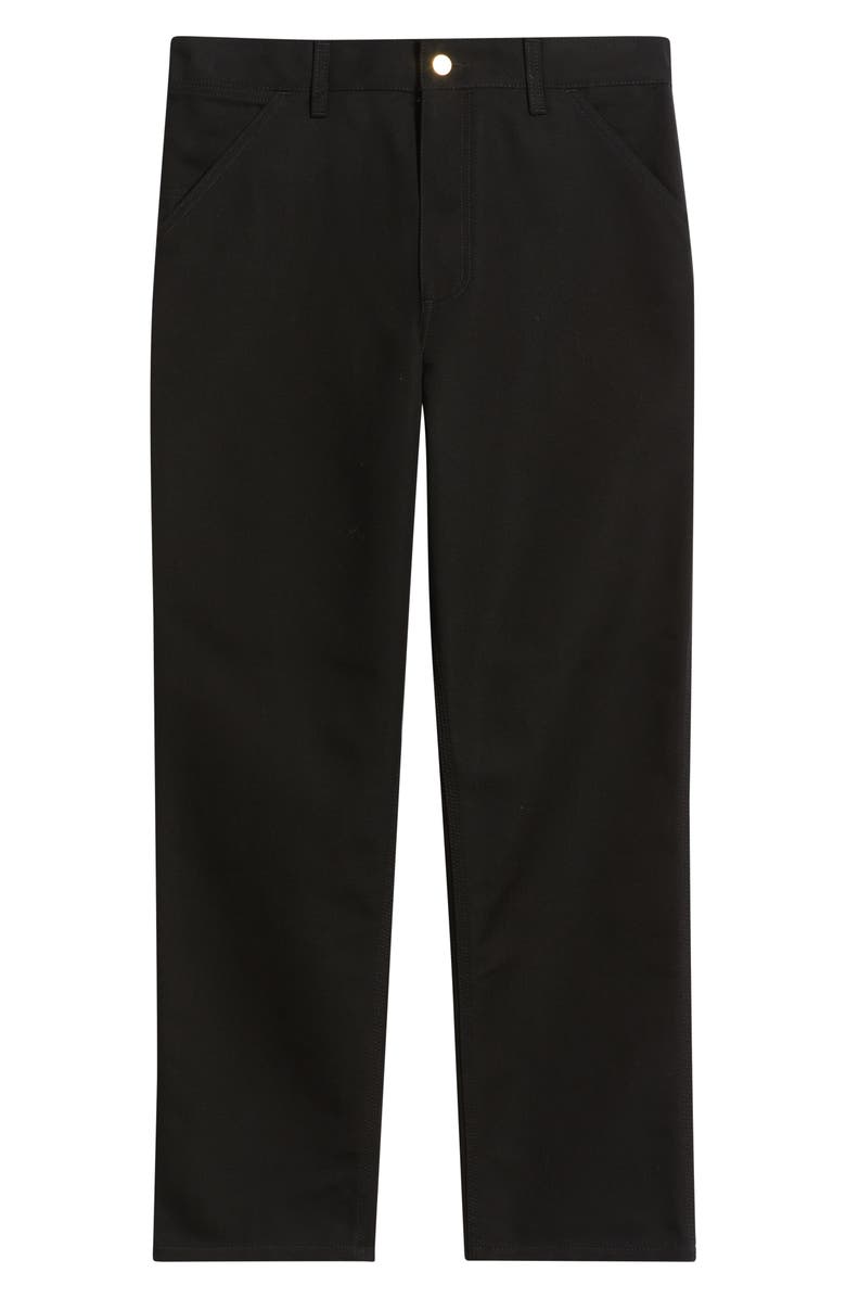Carhartt Work In Progress Organic Cotton Canvas Pants, Main, color, Black