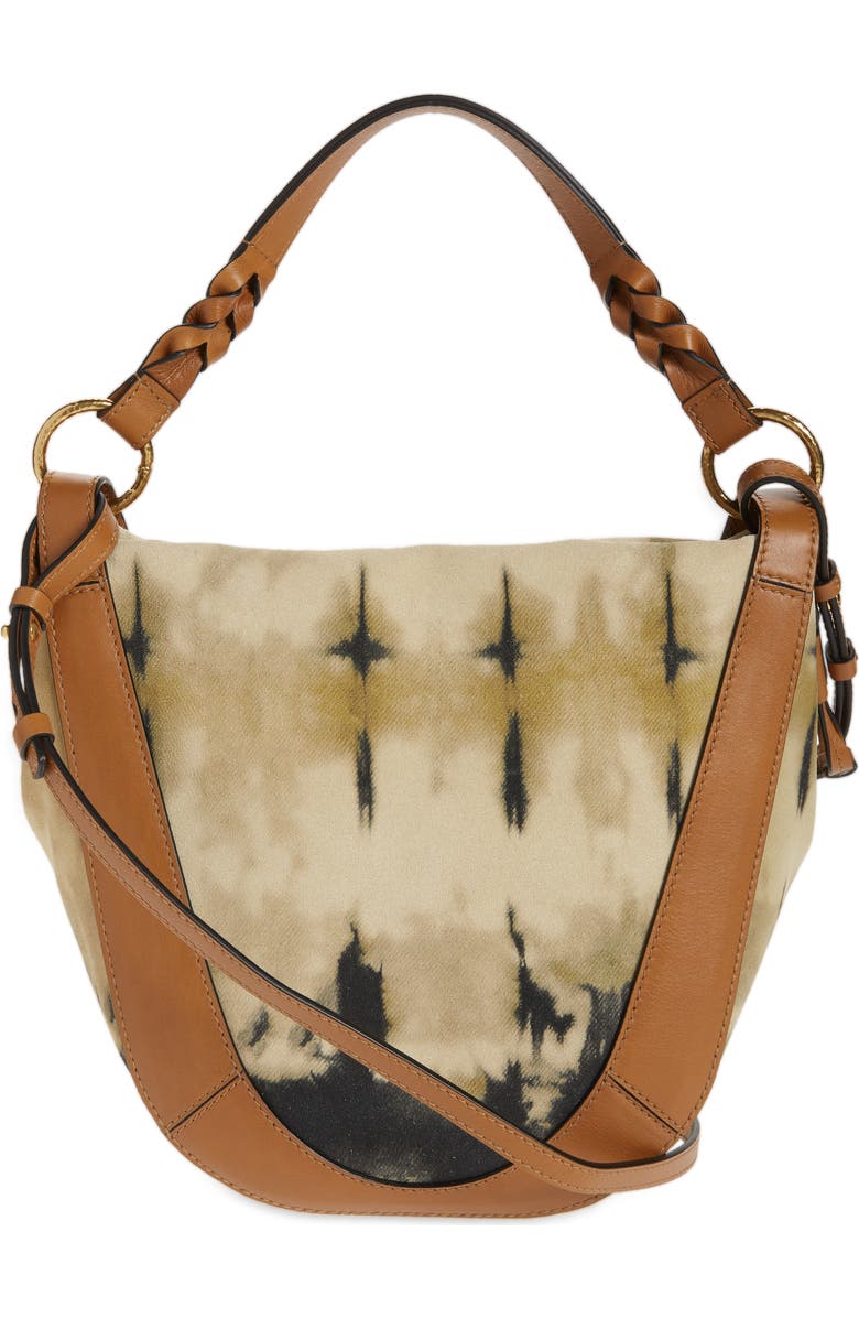 Ulla Johnson Hilma Tie Dye Leather Bucket Bag, Alternate, color,