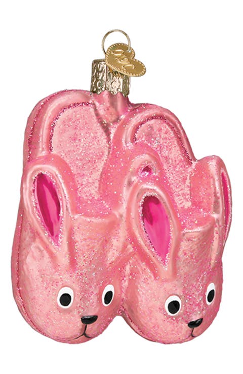 Bunny Slippers Ornament