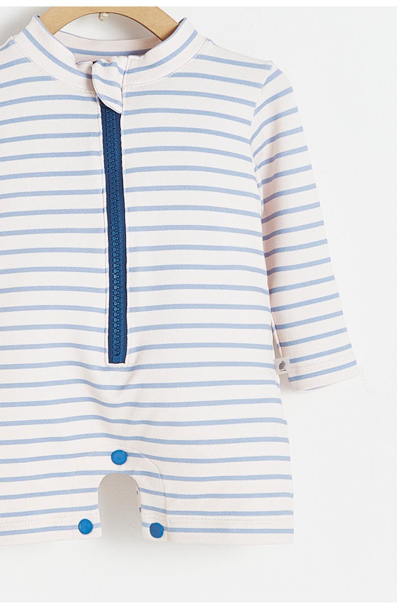 Babycottons Premium Quality Stripes Long Sleeve 1-Piece Rashguard for Infant, Alternate, color, 