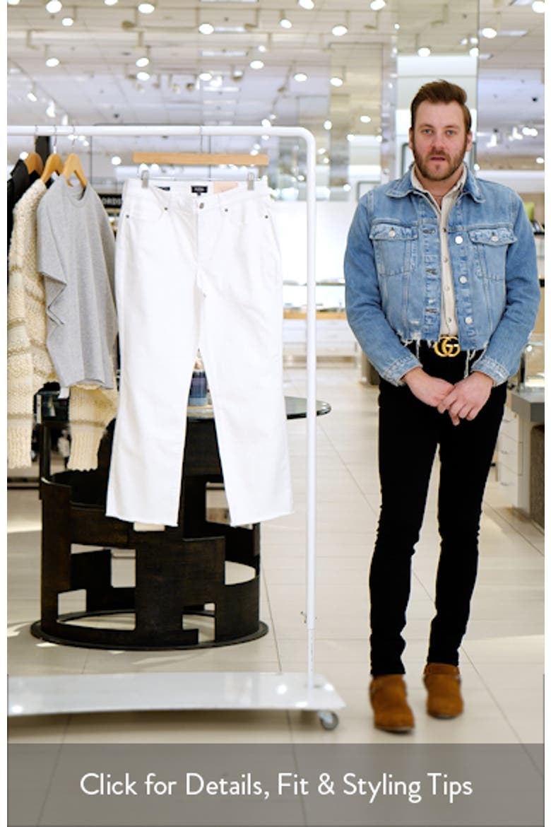 Marilyn Frayed Ankle Straight Leg Jeans video