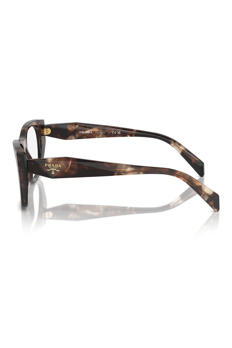 52mm Cat Eye Optical Glasses, Alternate, color, BROWN TORTOISE