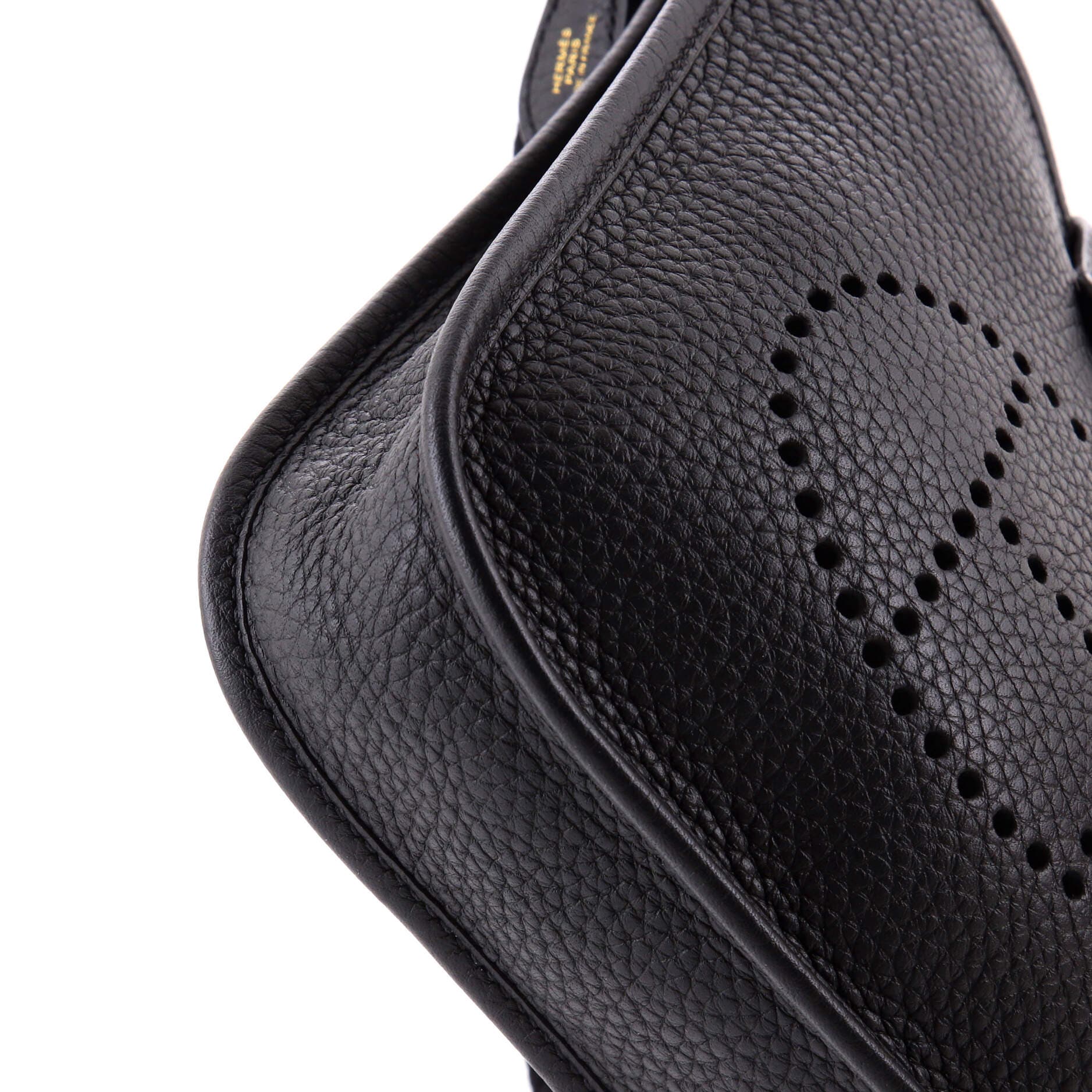Pre-Owned Hermes Evelyne Bag Gen III Clemence TPM, Alternate, color, Noir