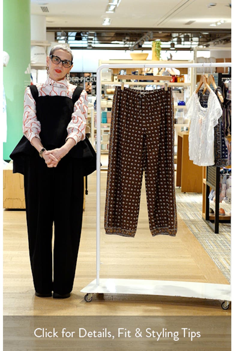 Yarrow Patterned Cotton Pants video