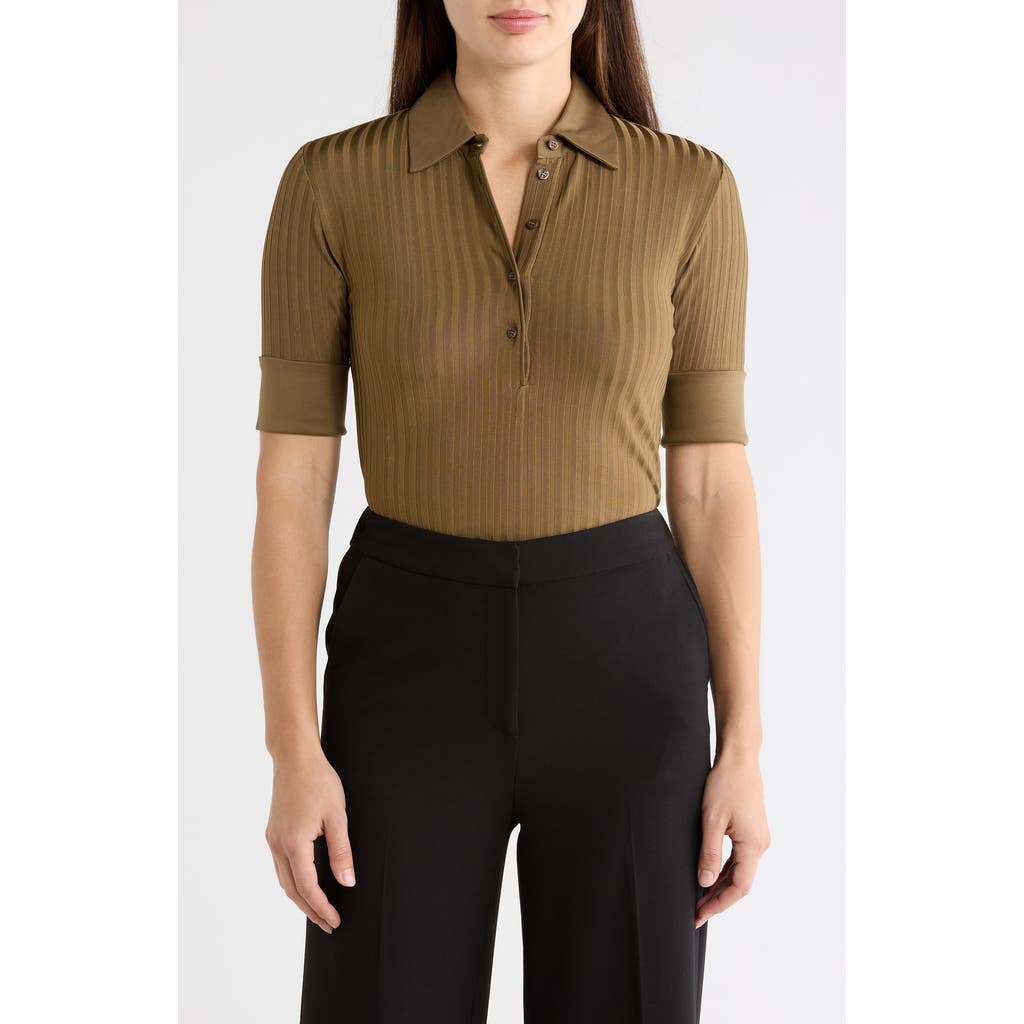 BOSS Ellera Polo in Open Brown at Nordstrom Rack, Size Small