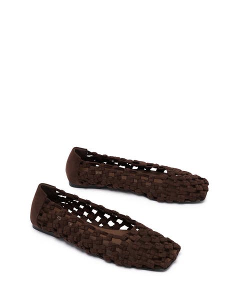 Genesis Square Toe Woven Flats