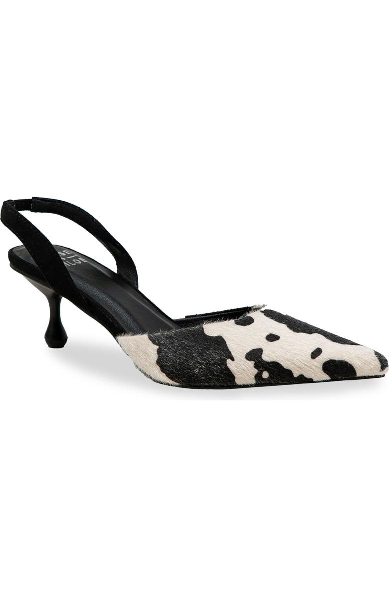 CHASE AND CHLOE Arima Faux Fur Slingback Pump, Main, color,