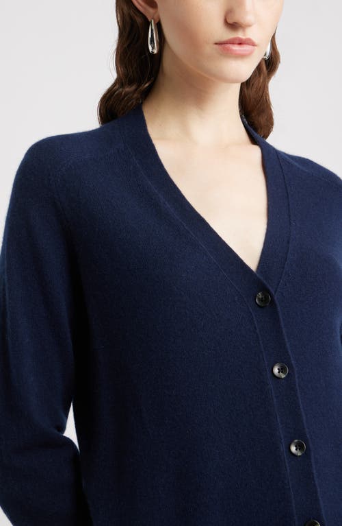 Nordstrom Cashmere V-neck Cardigan In Blue