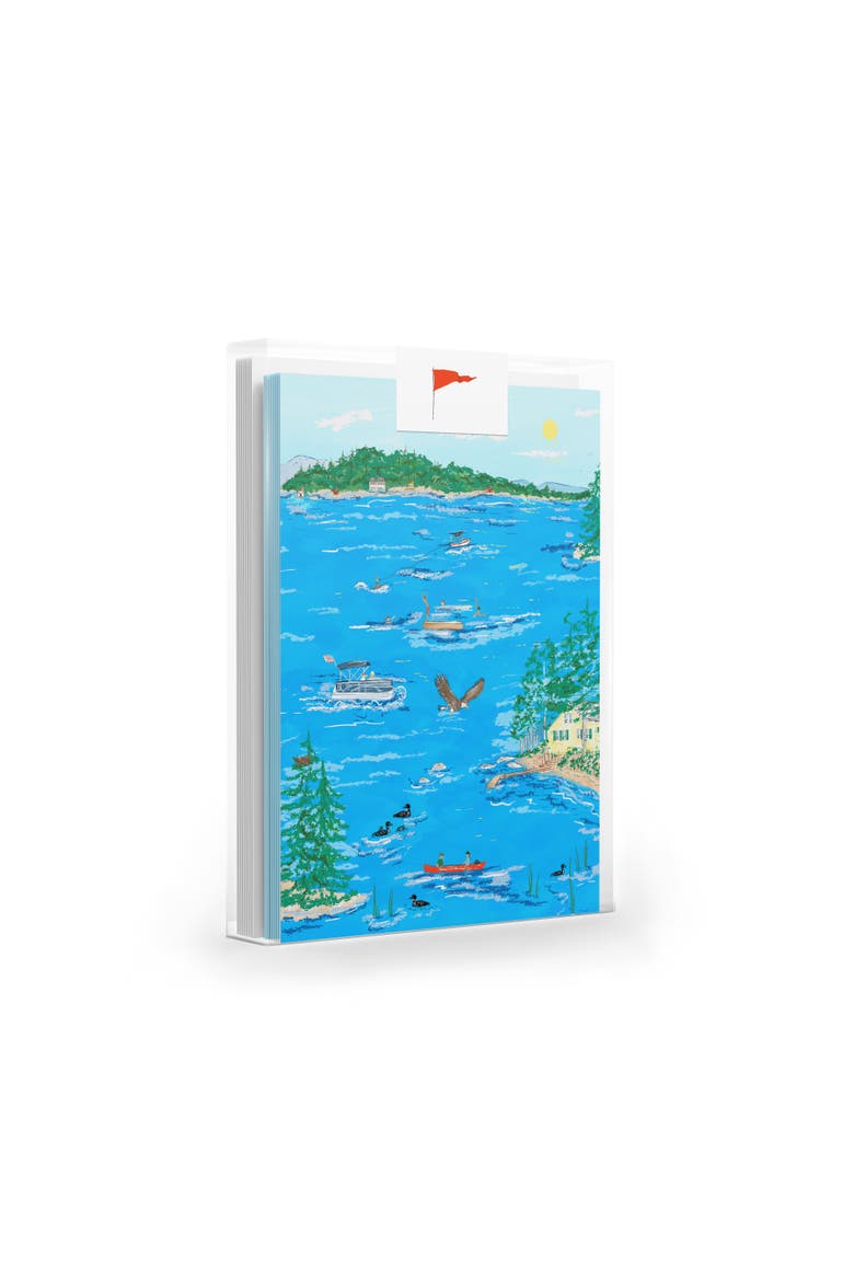 Lake Days Set of 8 Greeting Cards, Main, color, Multi-Pack