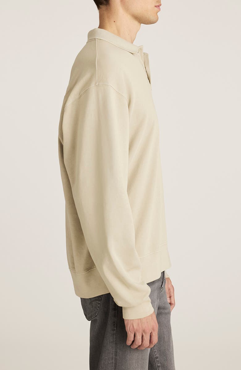 Mavi Jeans Abbey Stone Cotton Polo Sweatshirt, Alternate, color, 