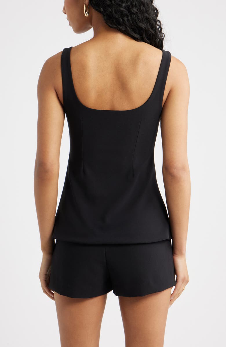 Open Edit Flared Tank, Alternate, color, Black