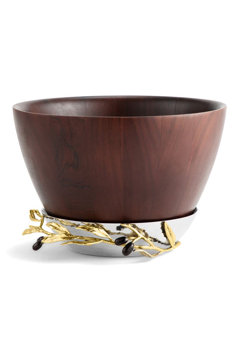 Olive Branch Wood Bowl, Main, color, BROWN