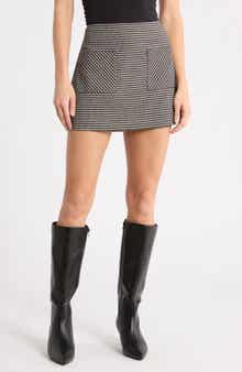 Molina Houndstooth Miniskirt