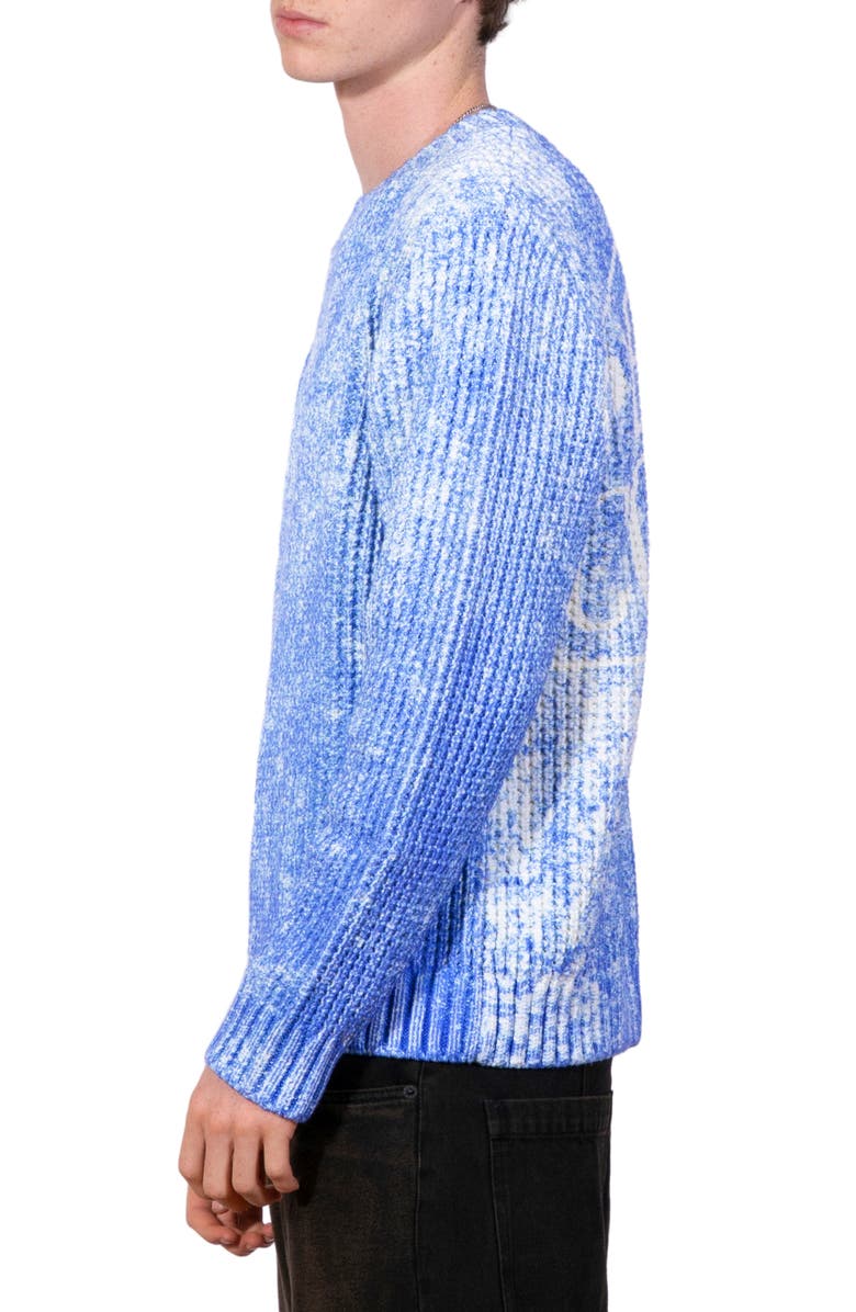 PLEASURES Acid Wash Oversize Sweater, Alternate, color, Blue
