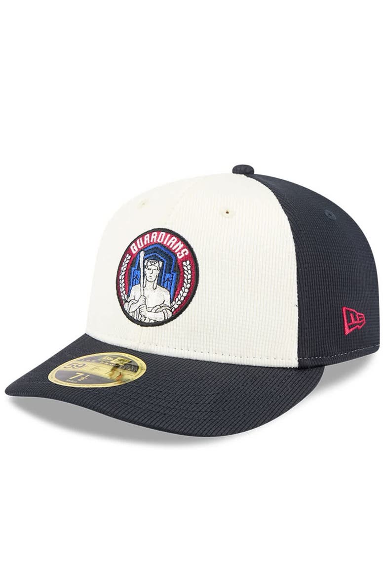 Men's New Era Navy/White Cleveland Guardians City Connect Batting Practice Low Profile 59FIFTY Fitted Hat, Alternate, color, Navy