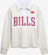 FANATICS Women's Fanatics Cream Buffalo Bills Heritage Play Action Rugby Long Sleeve Polo