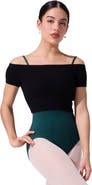 CAPEZIO Ribbed Knit Cropped Sweater
