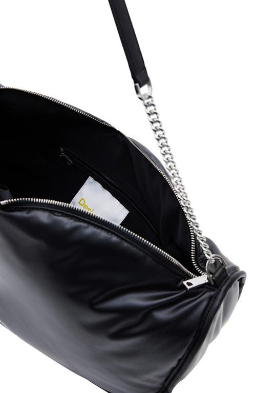 Desigual Heart Fabric Bag In Black