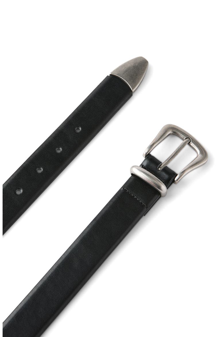 Men's Western Belt, Alternate, color, Black Burnished Silver