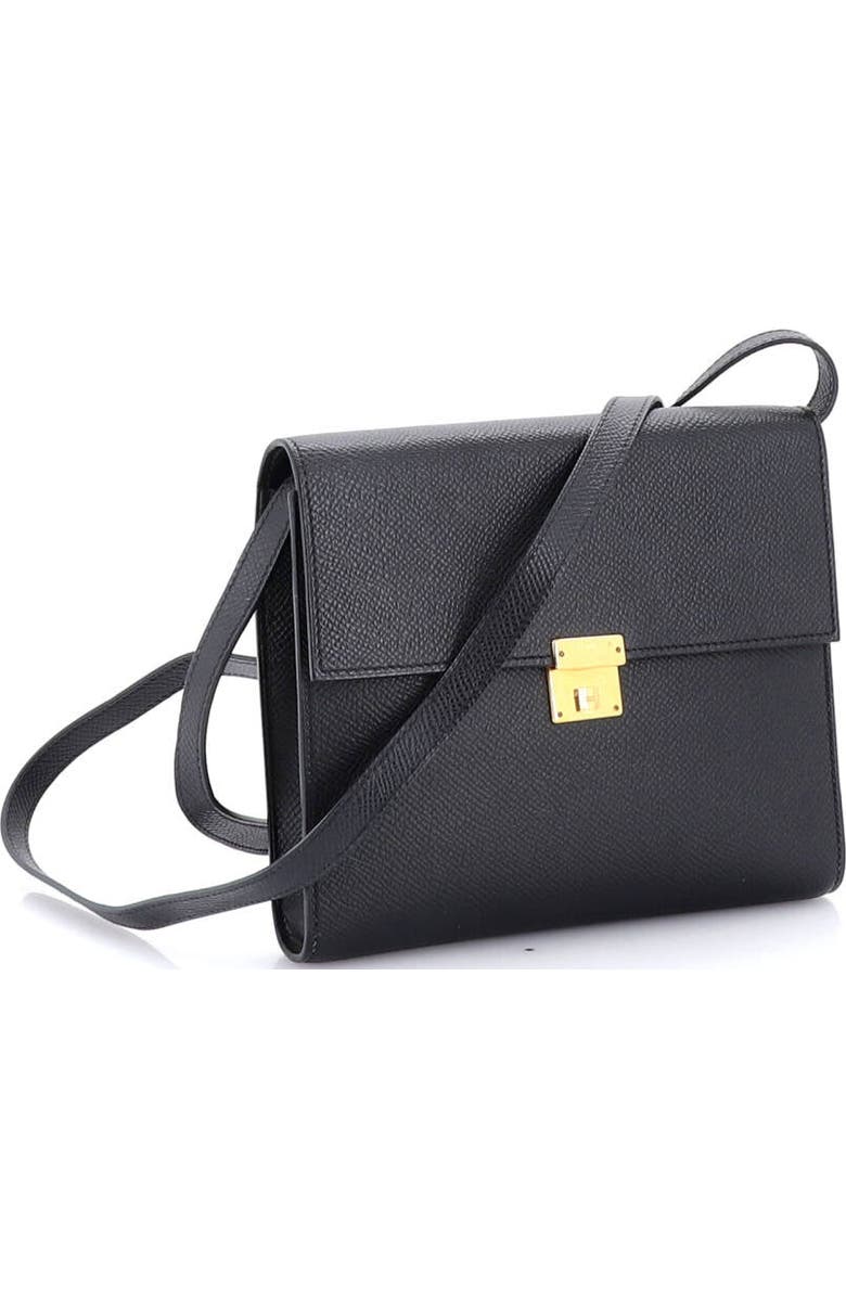 Pre-Owned Hermes Clic Wallet on Strap Epsom 16, Alternate, color, Noir