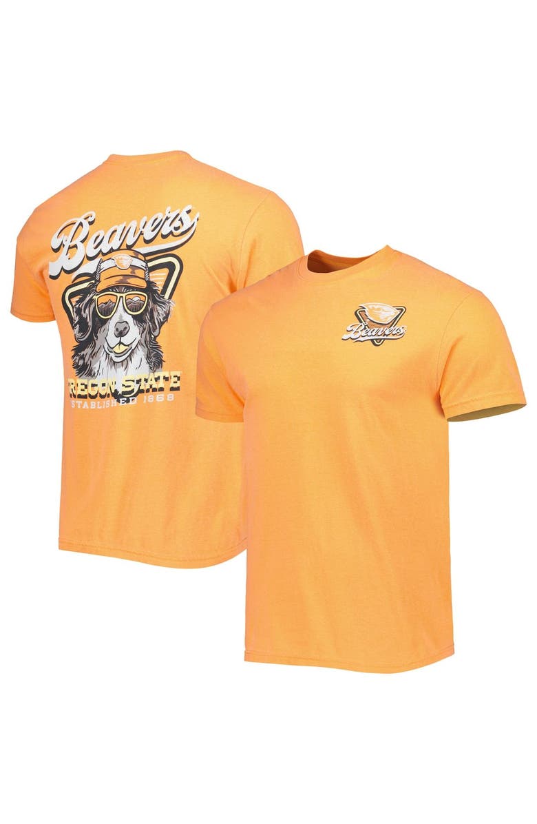 IMAGE ONE Men's Orange Oregon State Beavers Man's Best Friend Comfort Colors T-Shirt, Main, color,