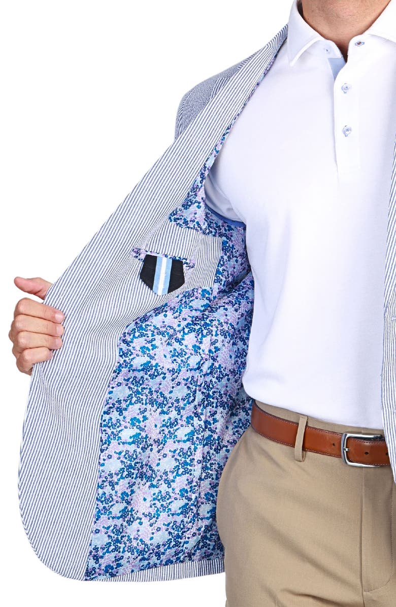 TailorByrd Stripe Seersucker Sport Coat, Alternate, color, 