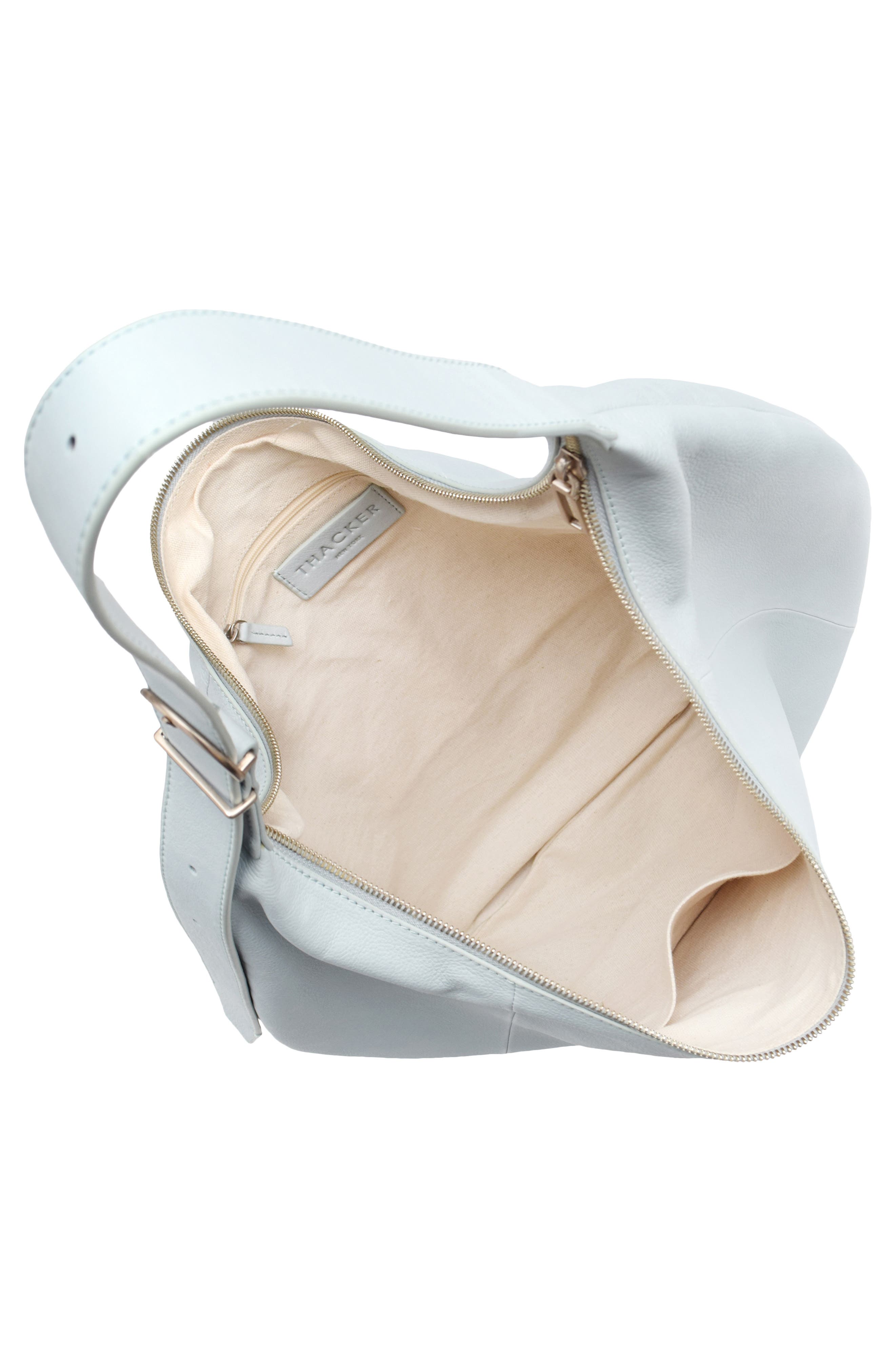 Wyatt Oversized Leather Hobo, Alternate, color, DUSTY BLUE