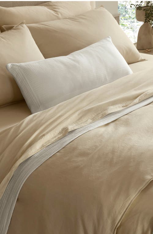 Boll & Branch Signature Vintage Washed Organic Cotton Duvet Cover & Shams Set In Vintage Sand
