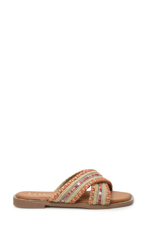 NICOLE MILLER NICOLE MILLER CROSSOVER SLIDE SANDAL 