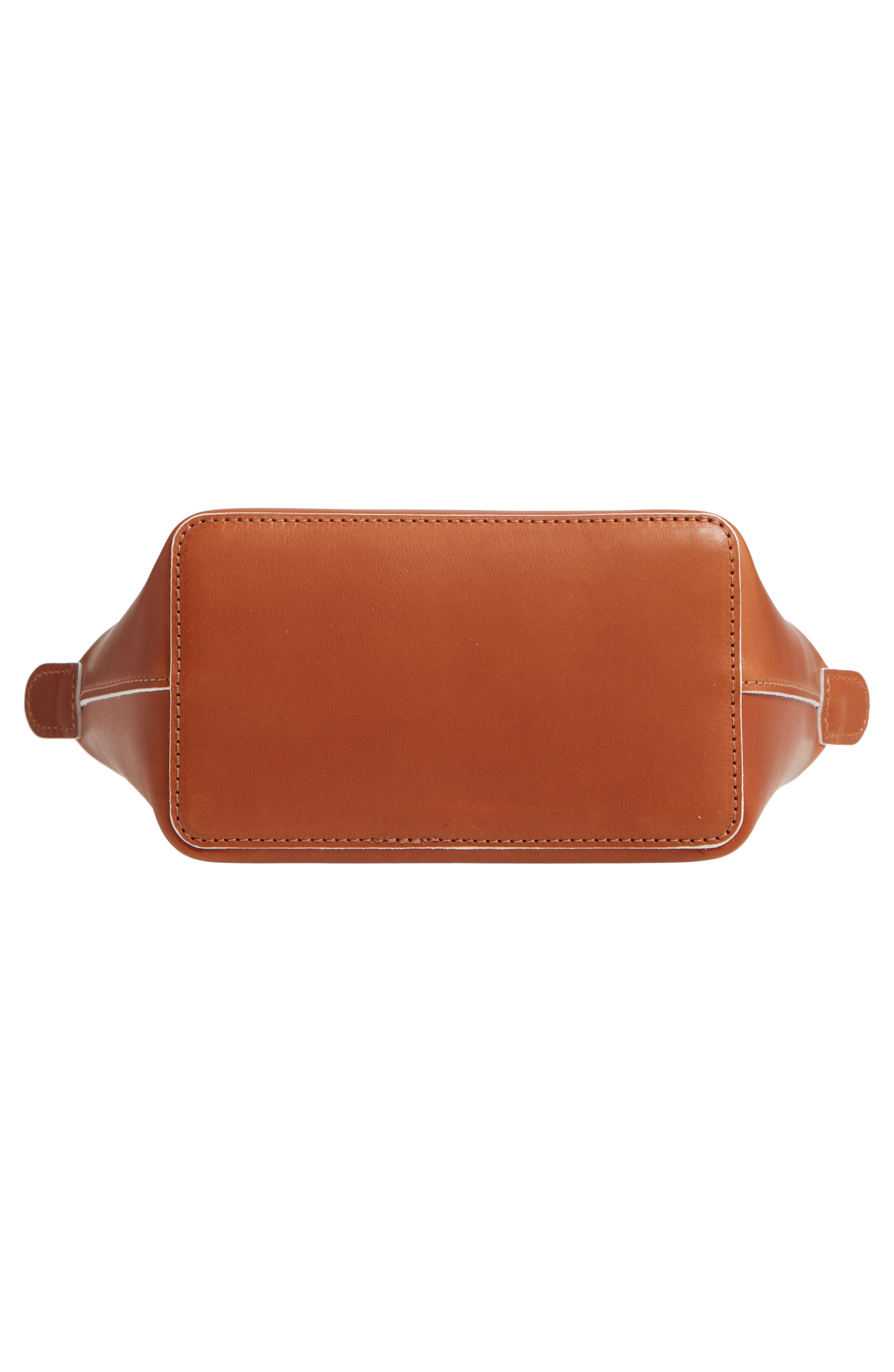 La Pliage Cuir Small Leather Top Handle Bag, Alternate, color, COGNAC